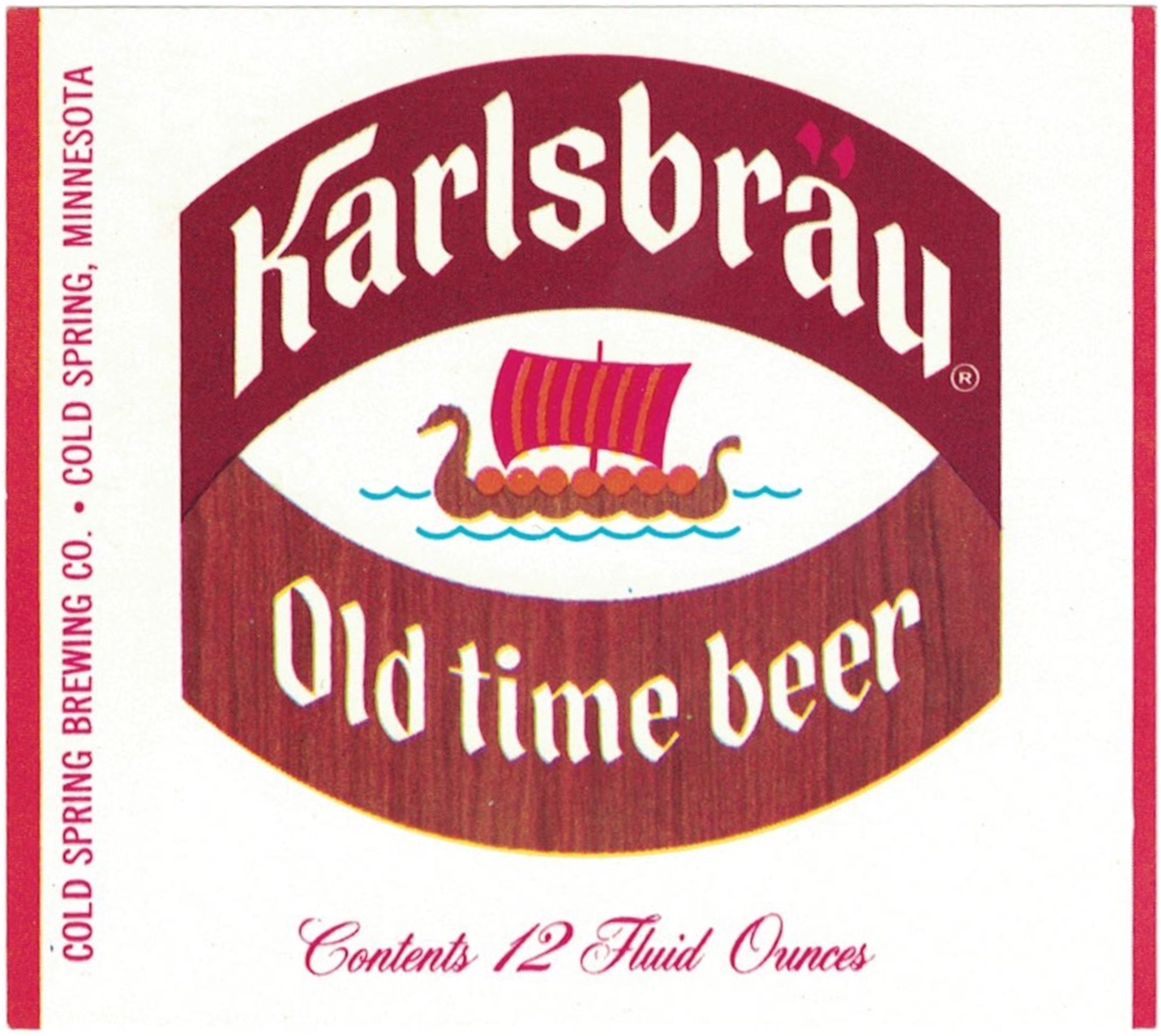 Karlsbrau Old Time Beer Label