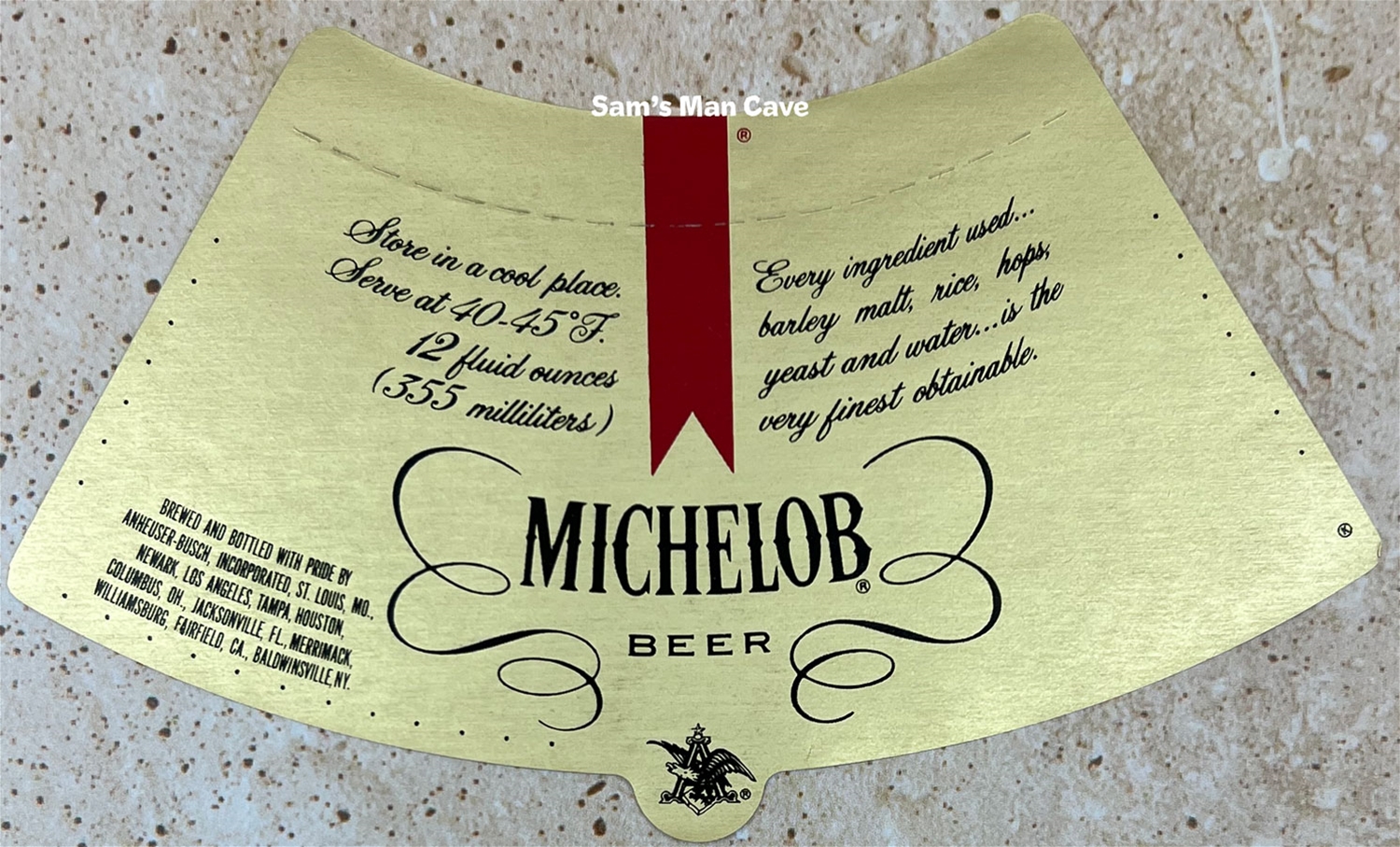 Michelob Beer Label