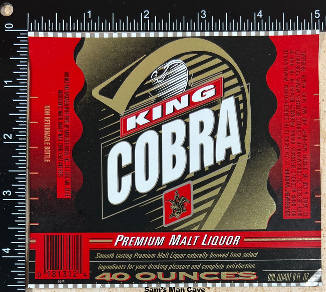 King Cobra Malt Liquor Label