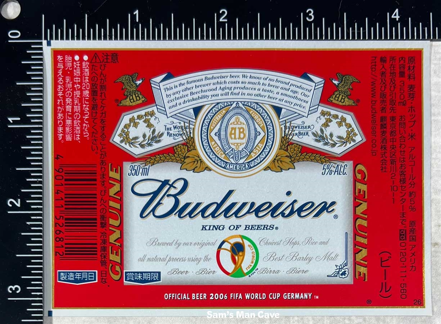 Budweiser 2006 FIFA World Cup Label