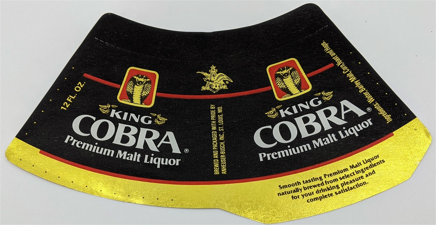King Cobra Malt Liquor Label 