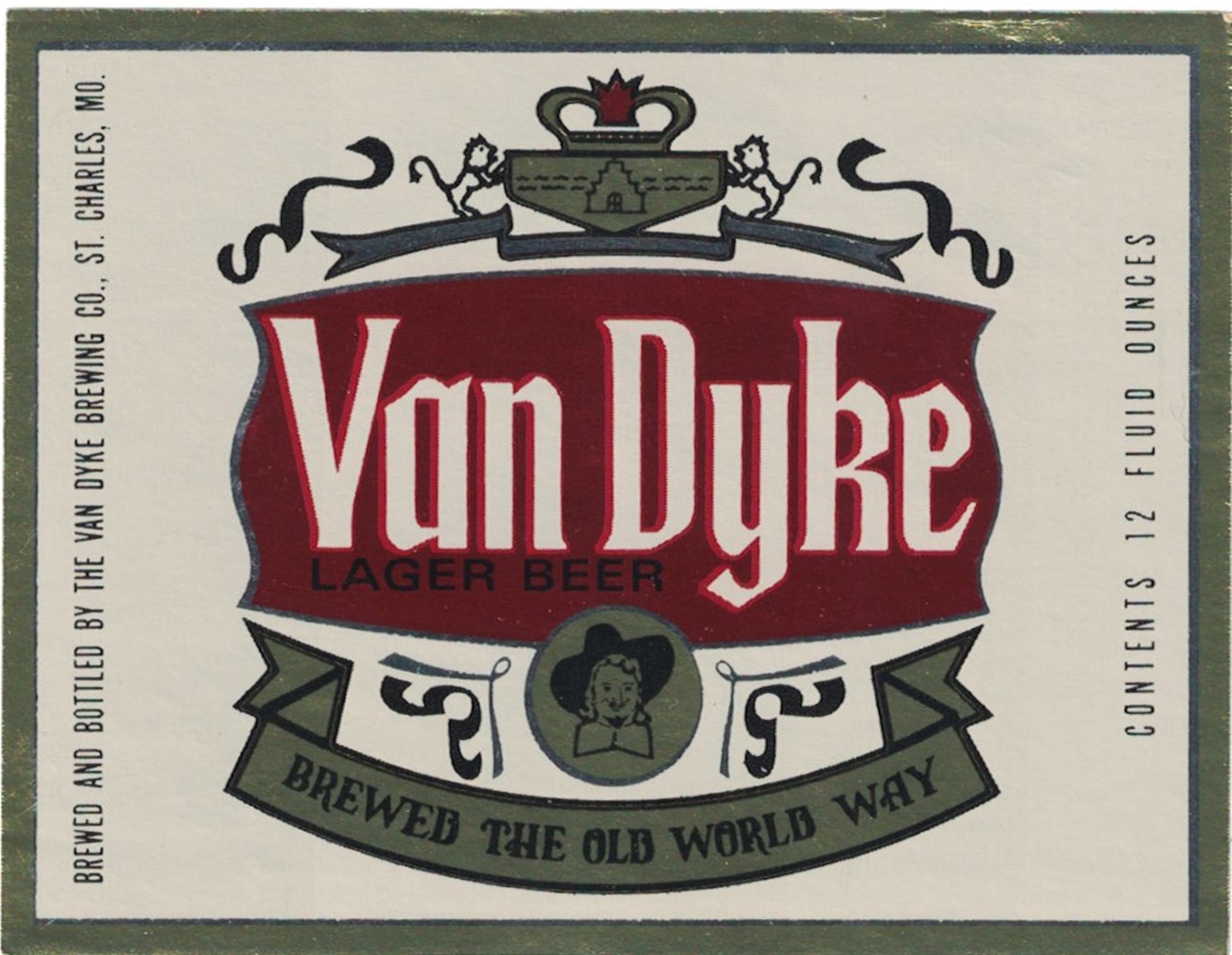 Van Dyke Lager Beer Label