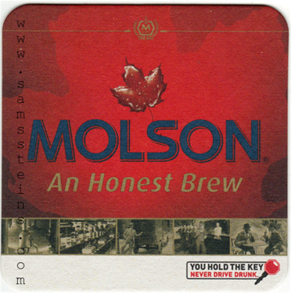 Molson Honest Brew Beer Coaster