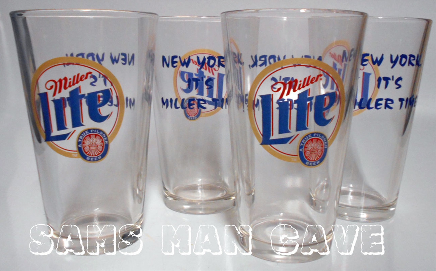 Miller Lite New York Pint Glass Set
