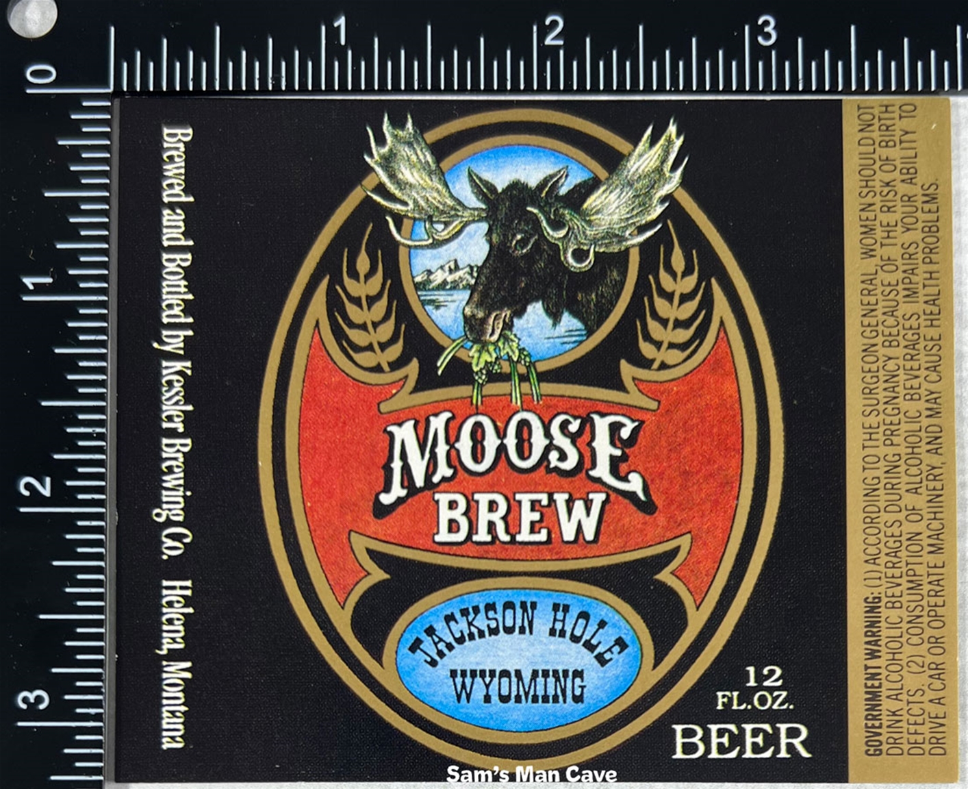 Kessler Moose Brew Beer Label