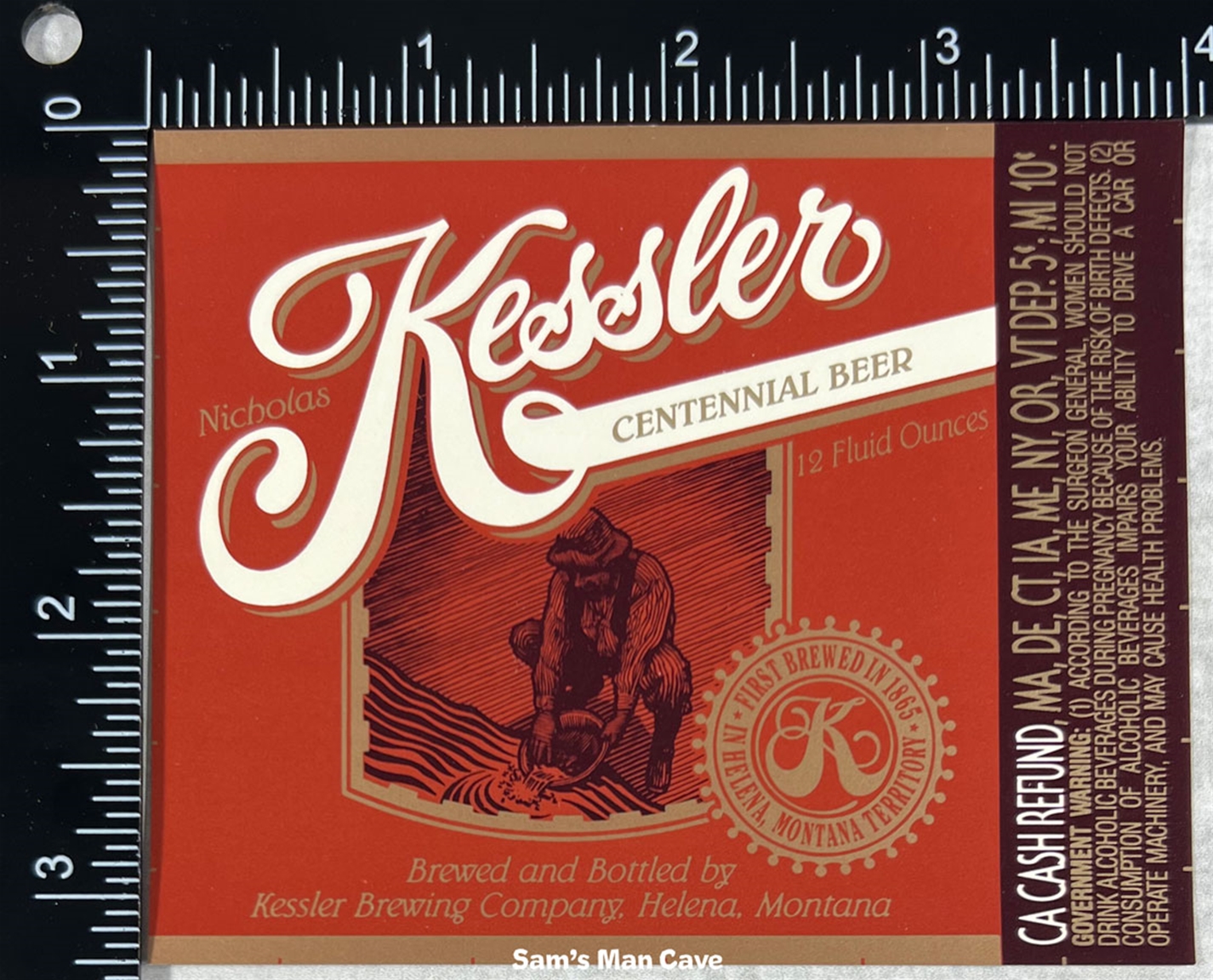 Kessler Centennial Beer Label