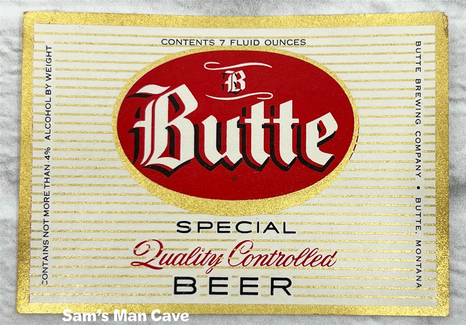 Butte Beer Label