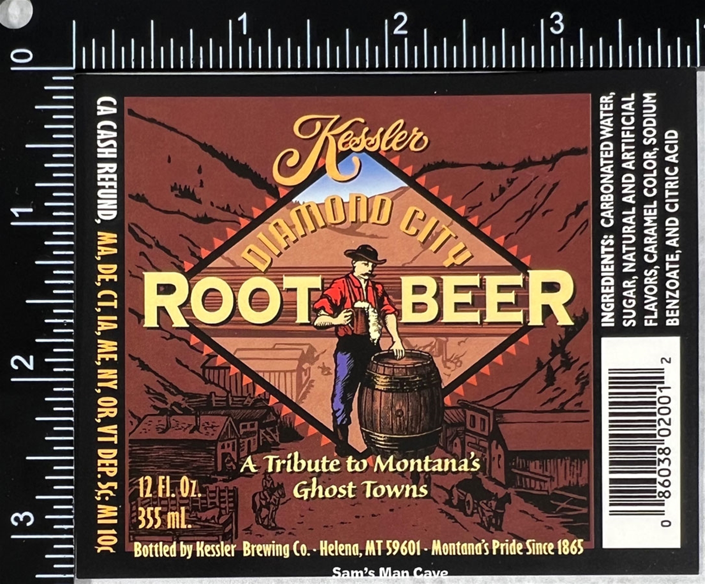 Kessler Diamond City Root Beer Label