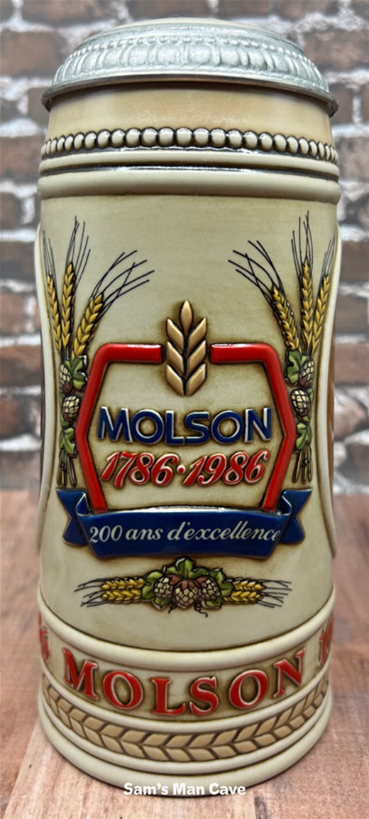 Molson 200th Anniversary Stein 