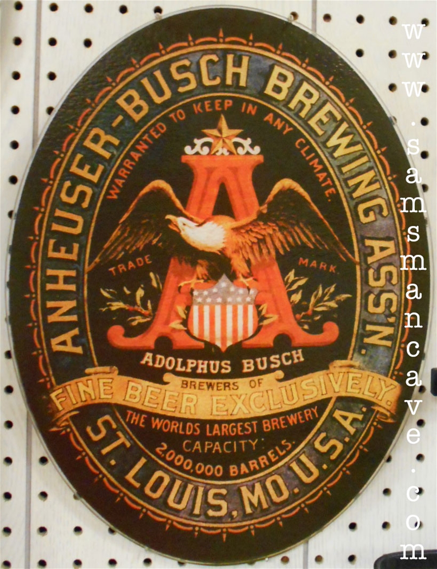 Budweiser A&Eagle Historical Wall Hanging