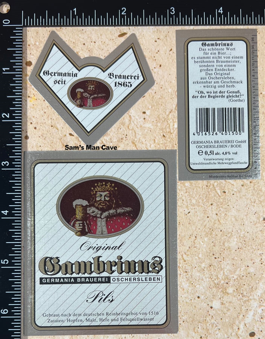 Gambrinus Label with neck
