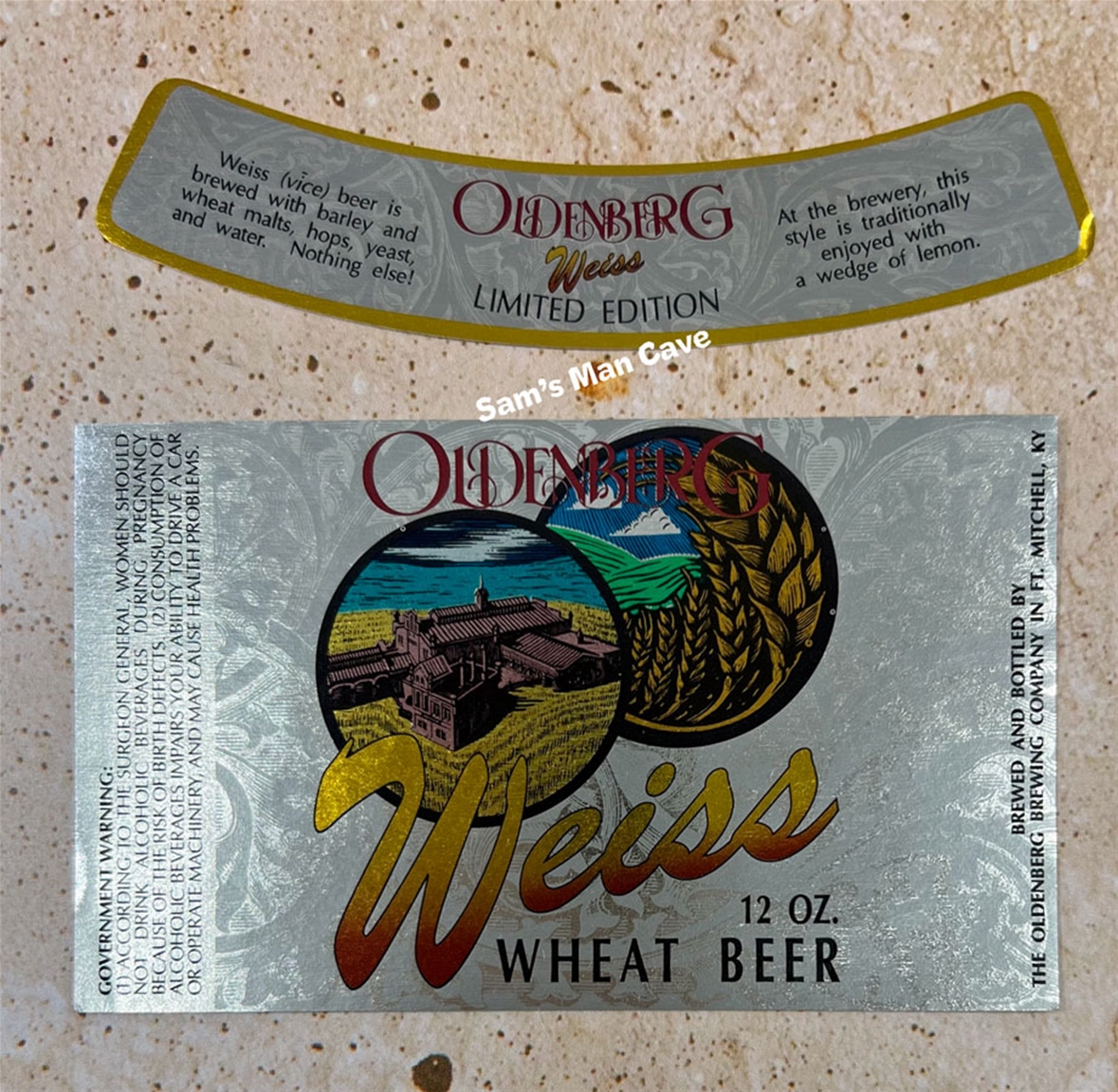 Oldenberg Weiss Label with neck
