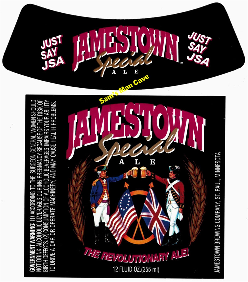 Jamestown Special Ale Label with neck