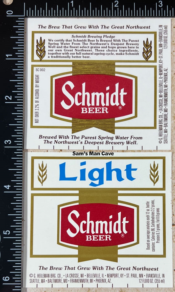 Schmidt Beer Schmidt Light Label Set
