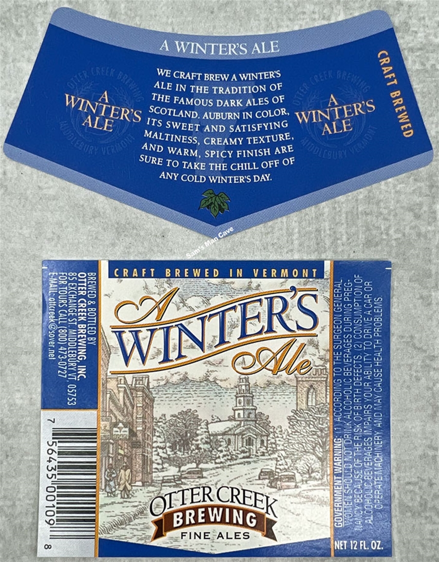 Otter Creek A Winter's Ale Label with neck