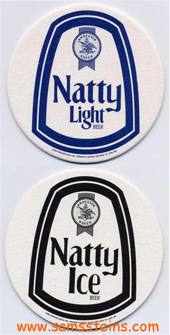 Natty Light & Natty Ice Beer Coaster
