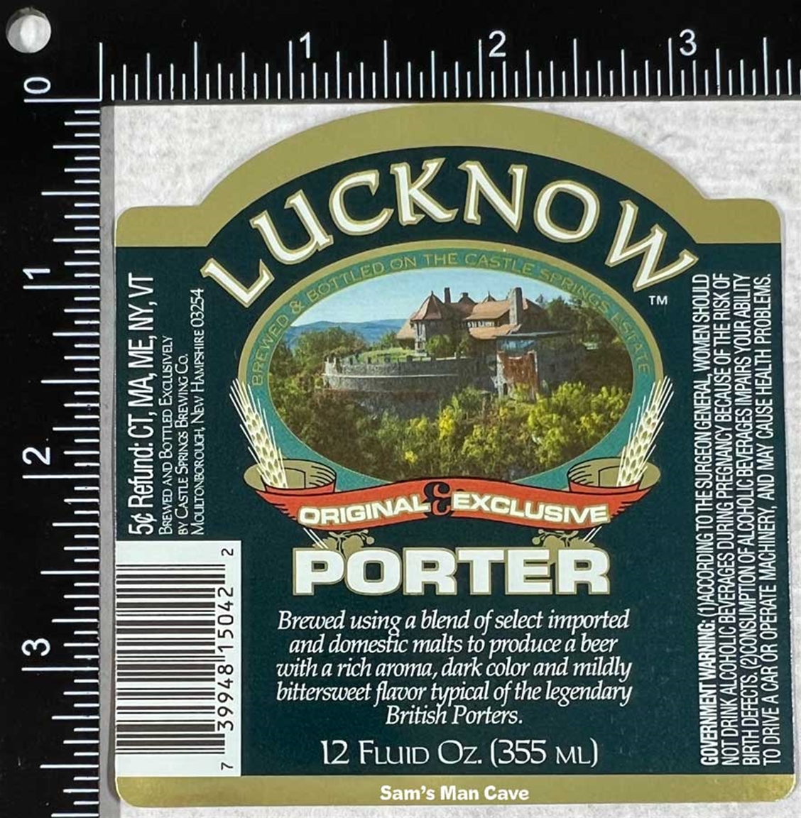 Lucknow Porter Label