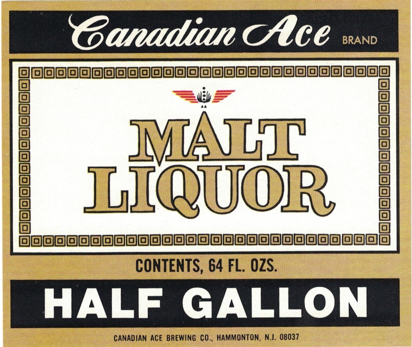 Canadian Ace Malt Liquor Label