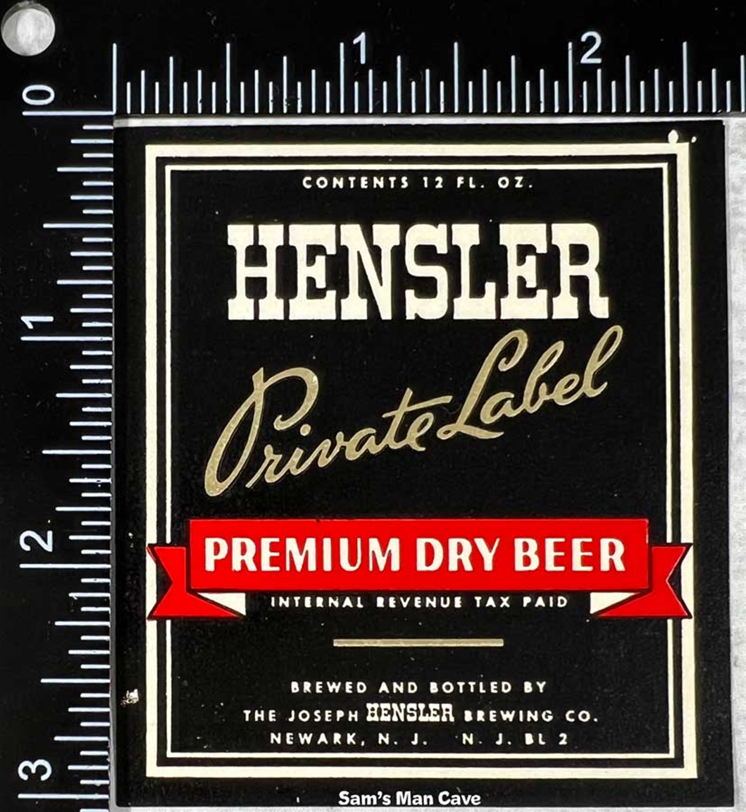 Hensler Private Label Beer Label