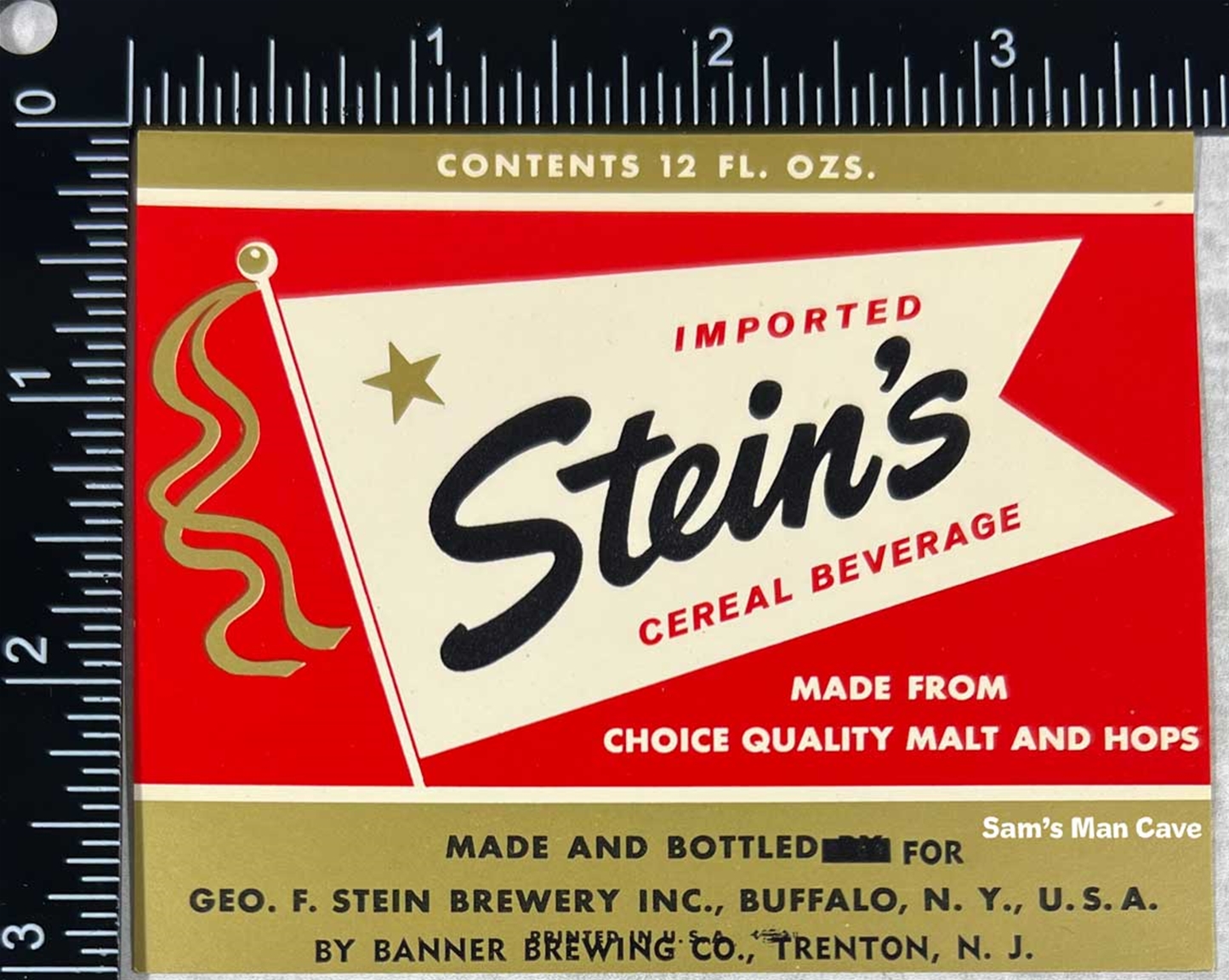 Stein's Cereal Beverage Label