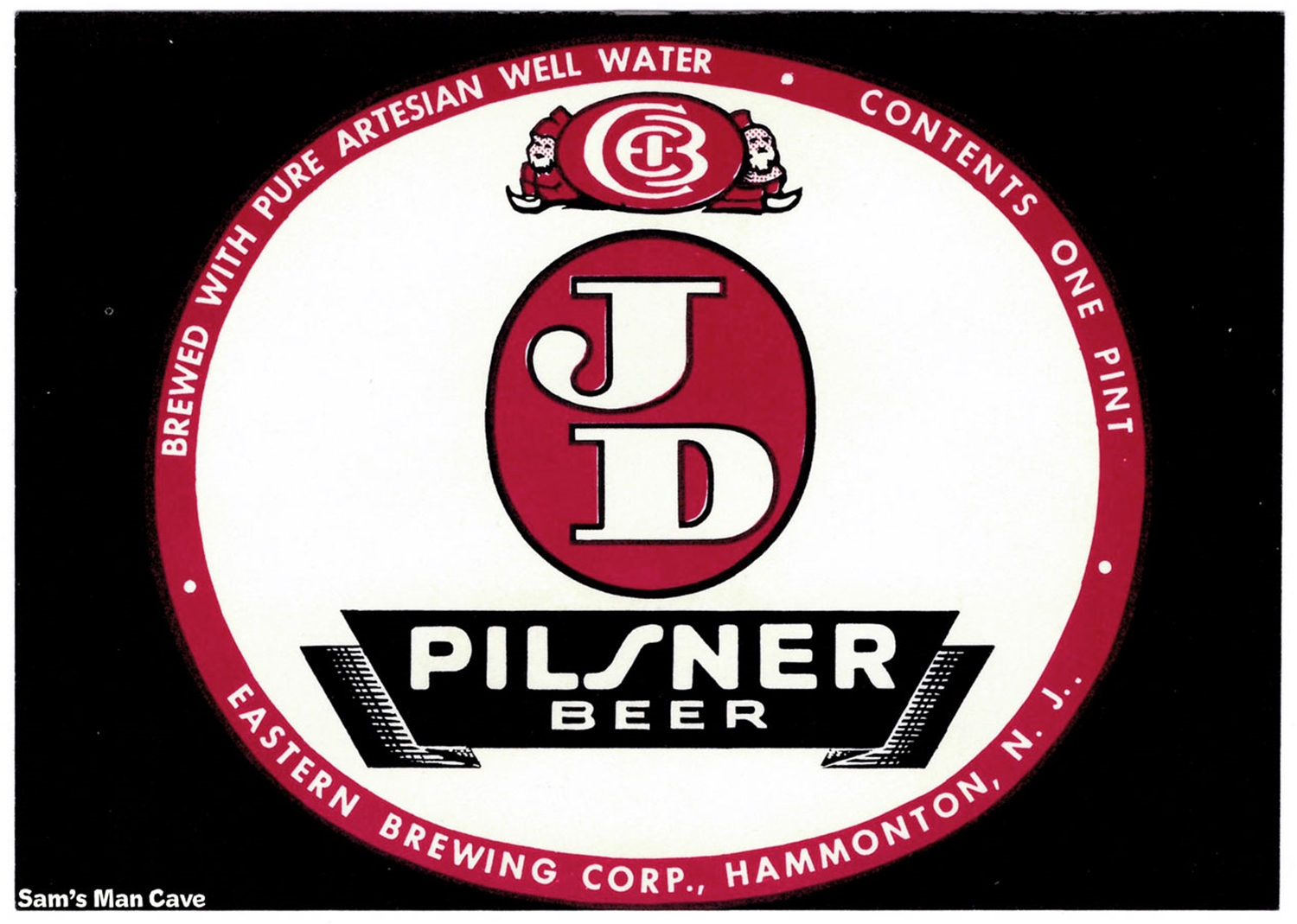 JD Pilsner Beer Label