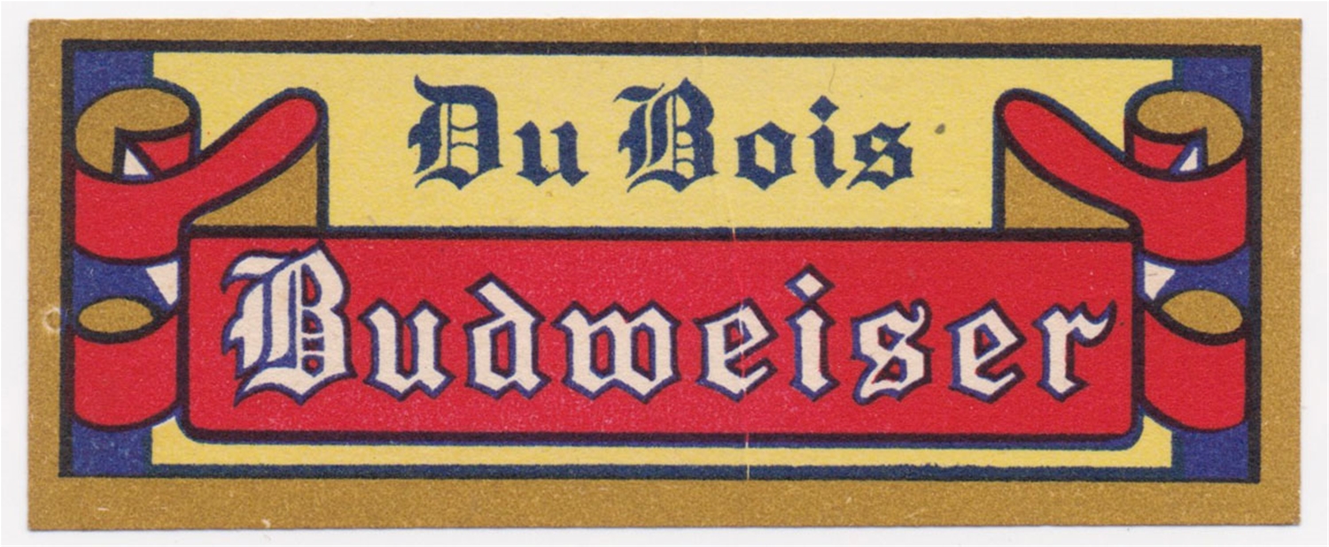 Du Bois Budweiser Neck Label