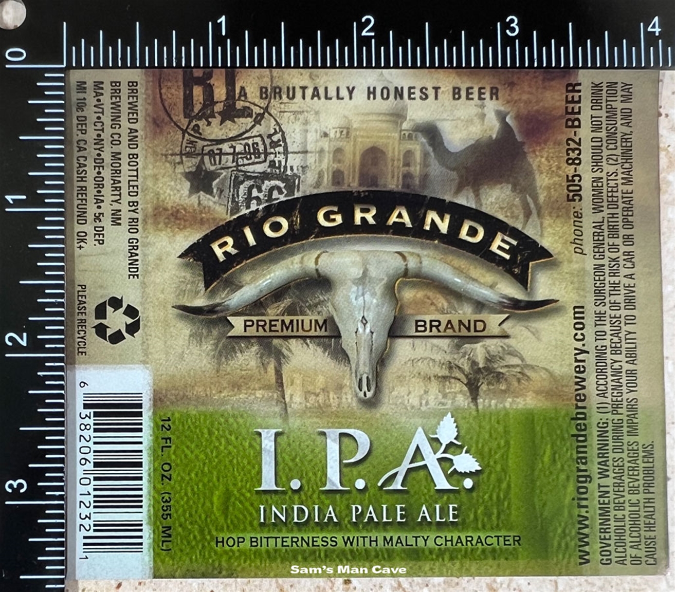 Rio Grande IPA Beer Label