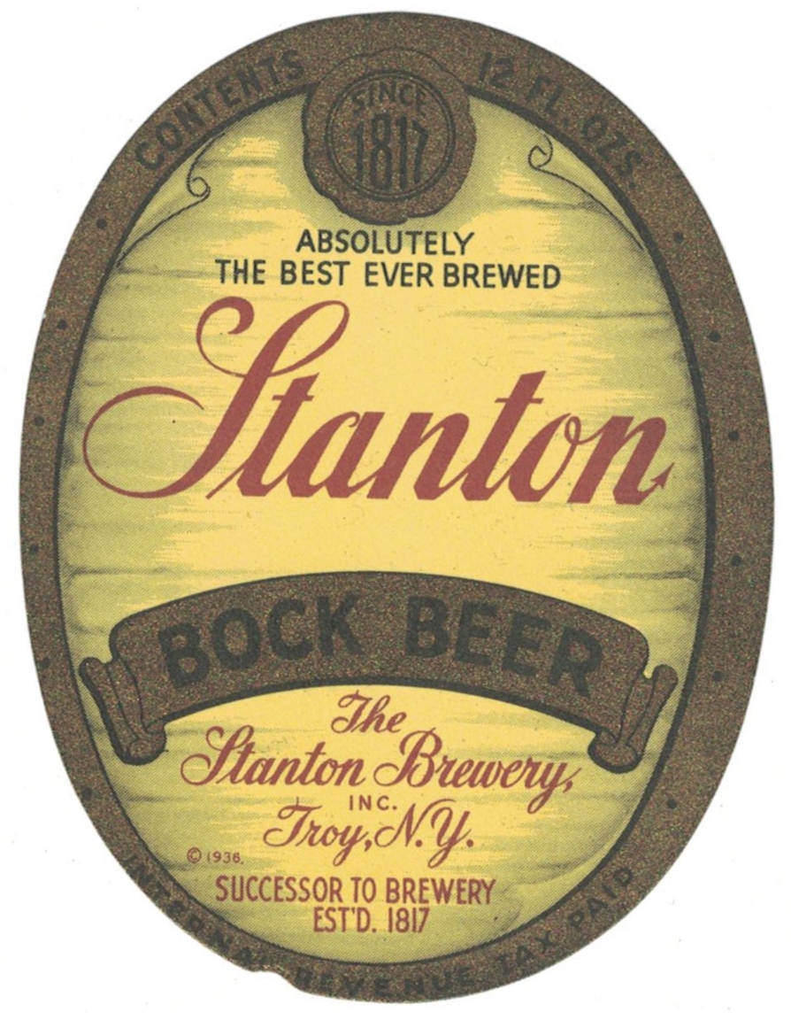 Stanton Bock Beer IRTP Label
