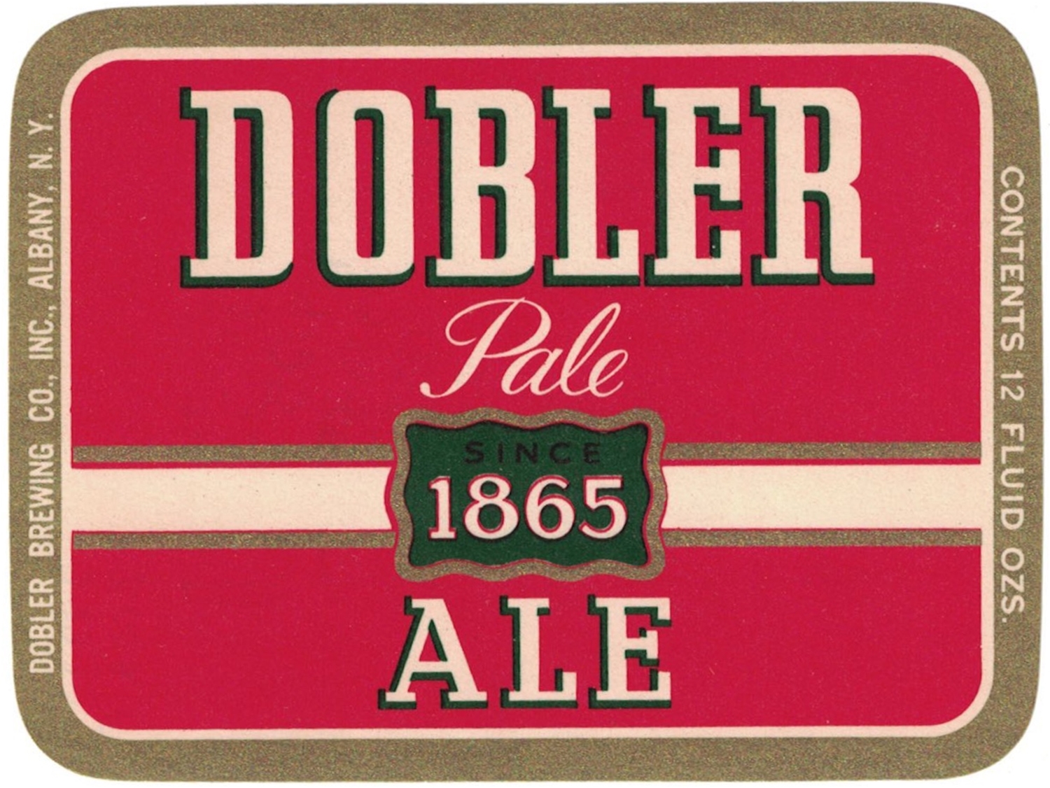 Dobler 1865 Pale Ale Beer Label