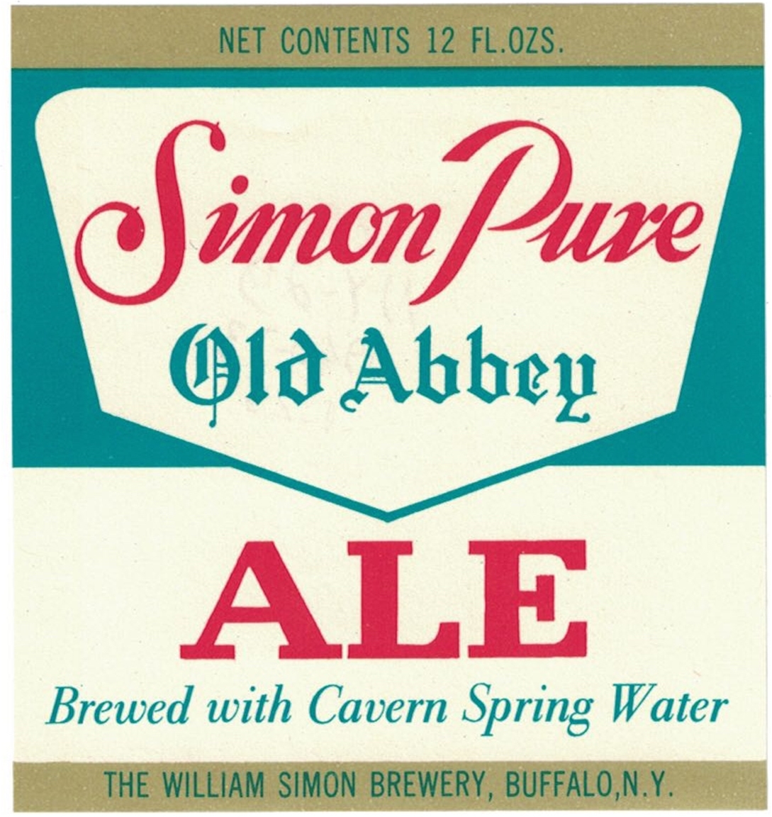 Simon Pure Old Abbey Ale Beer Label