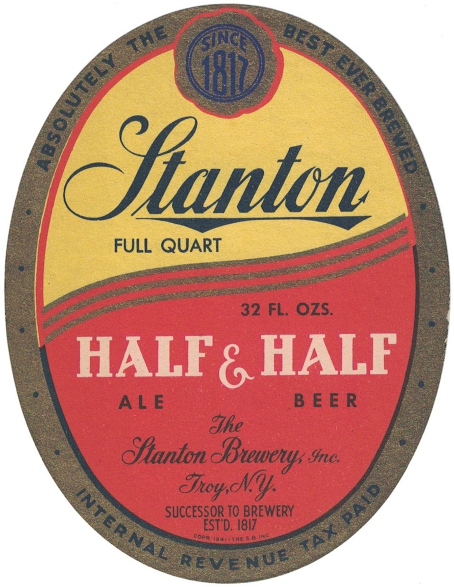 Stanton Half Ale & Half Beer IRTP Label
