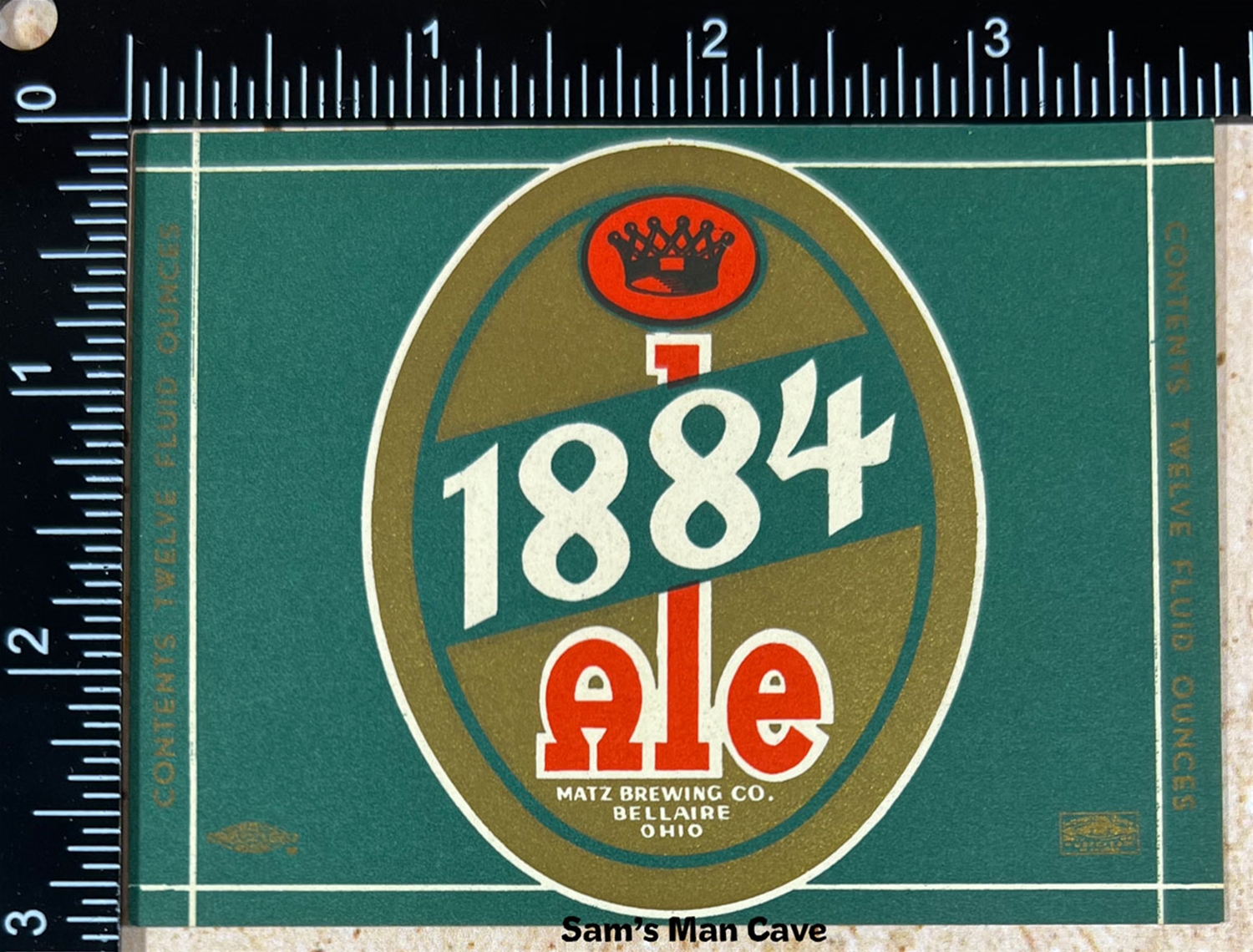 1884 Ale Beer Label