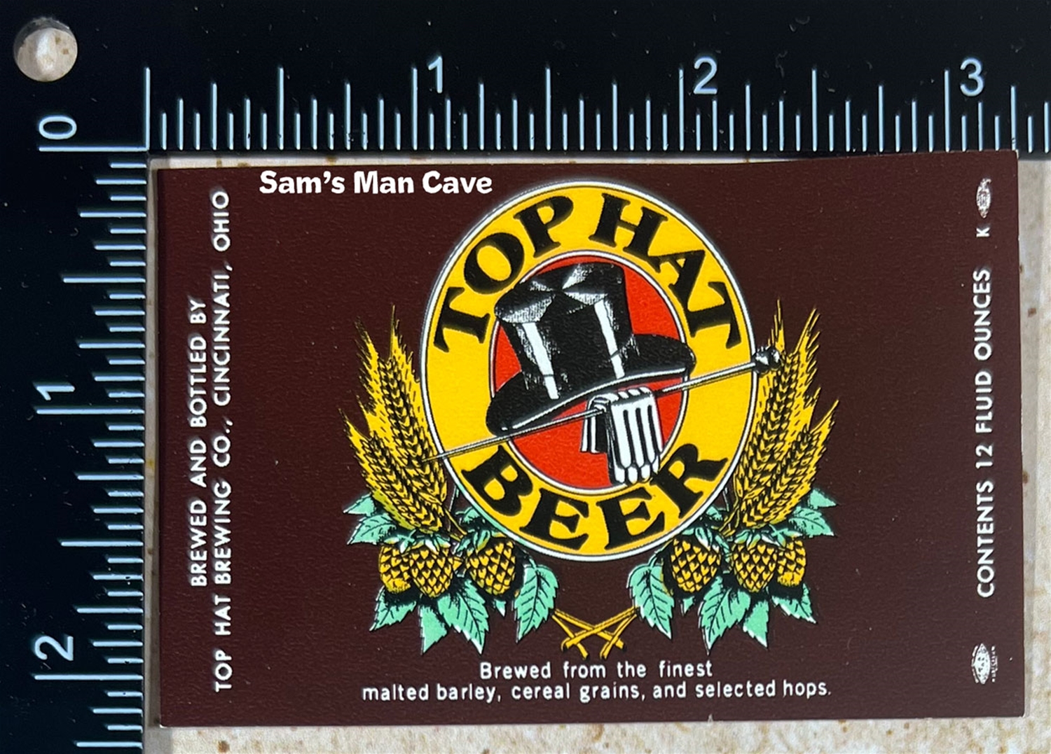 Top Hat Beer Label 