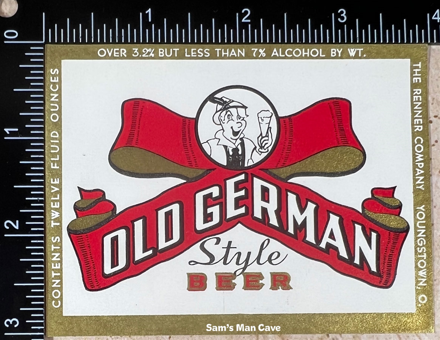 Old German Beer Label