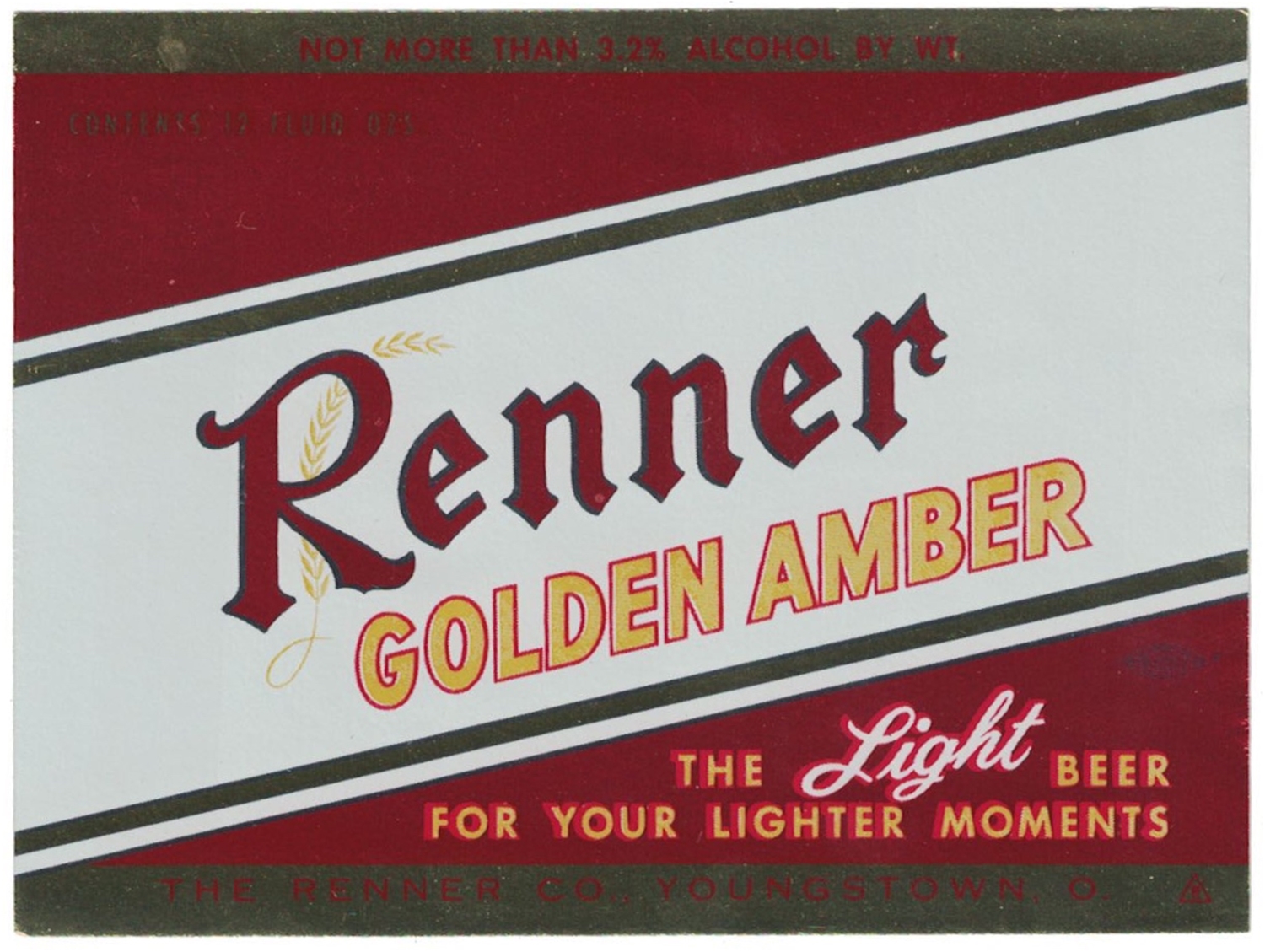 Renner Golden Amber Beer Label (foil)