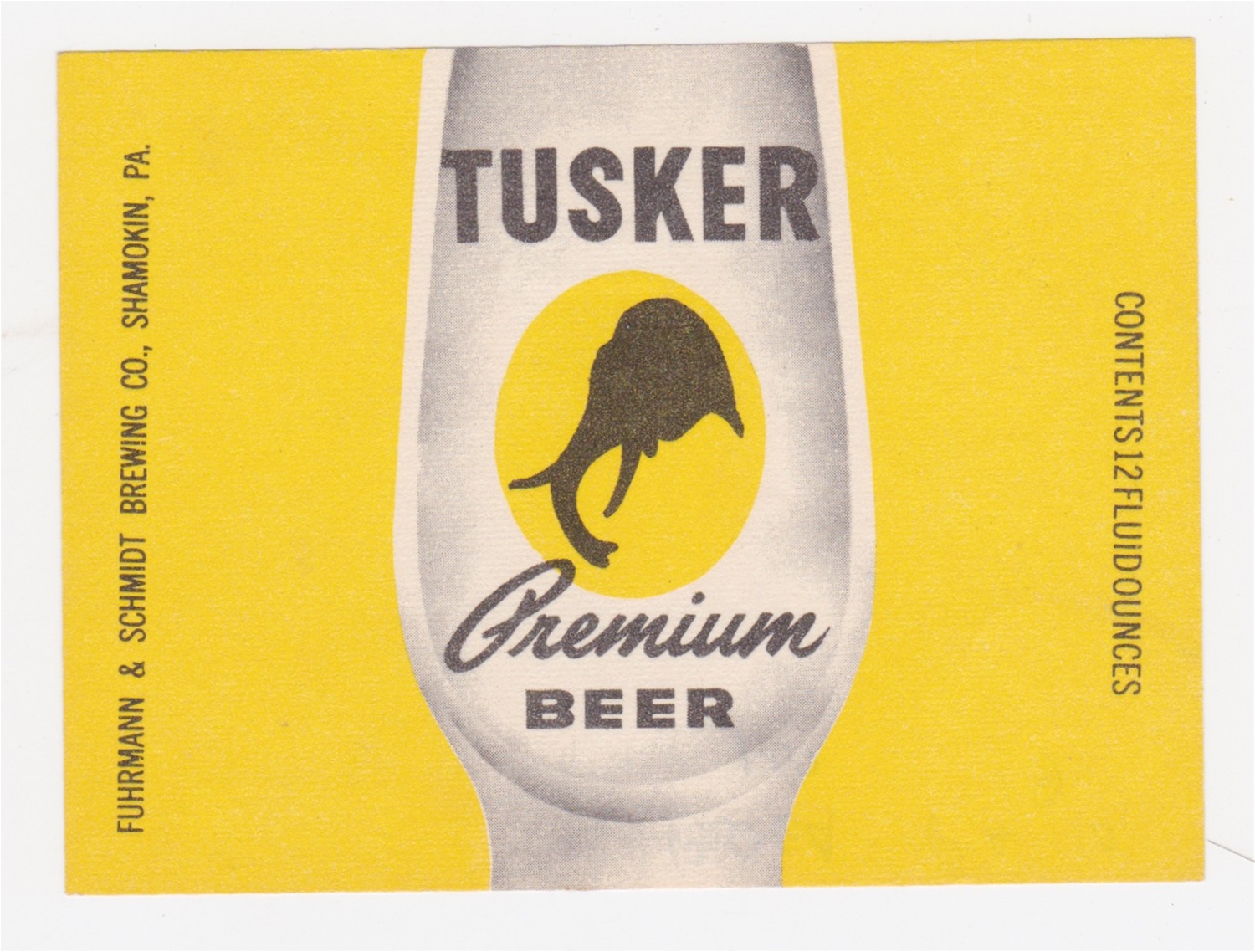Tusker Premium Beer Label