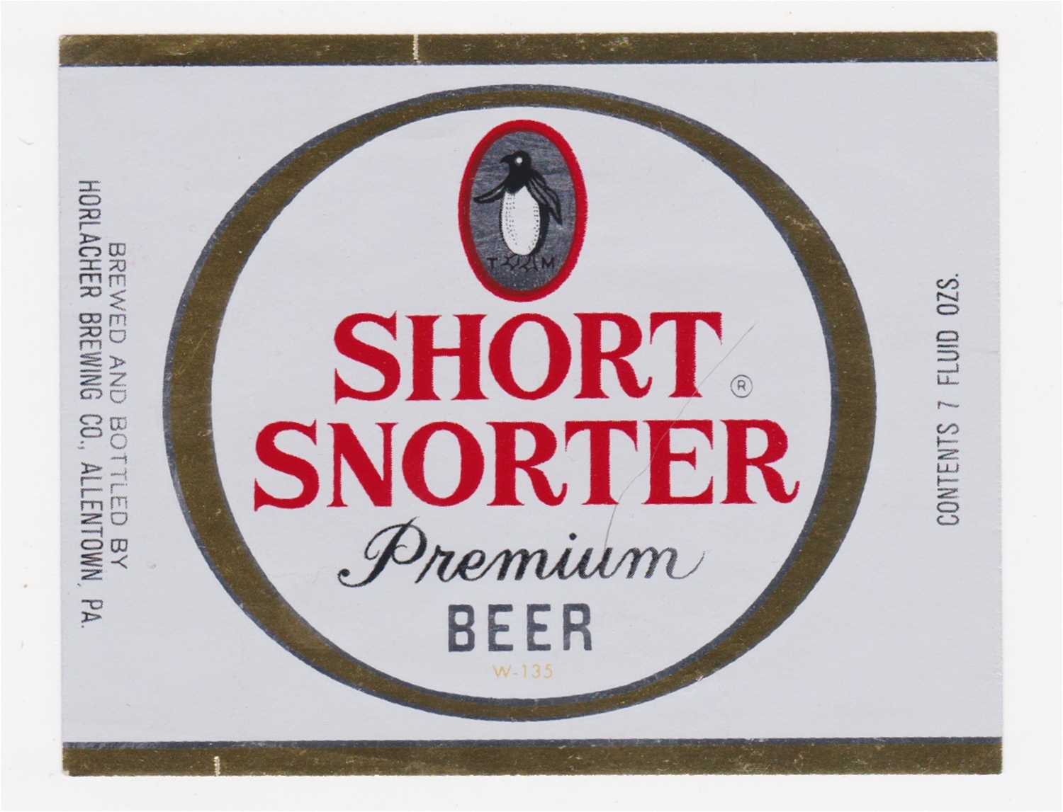 Short Snorter Beer Label