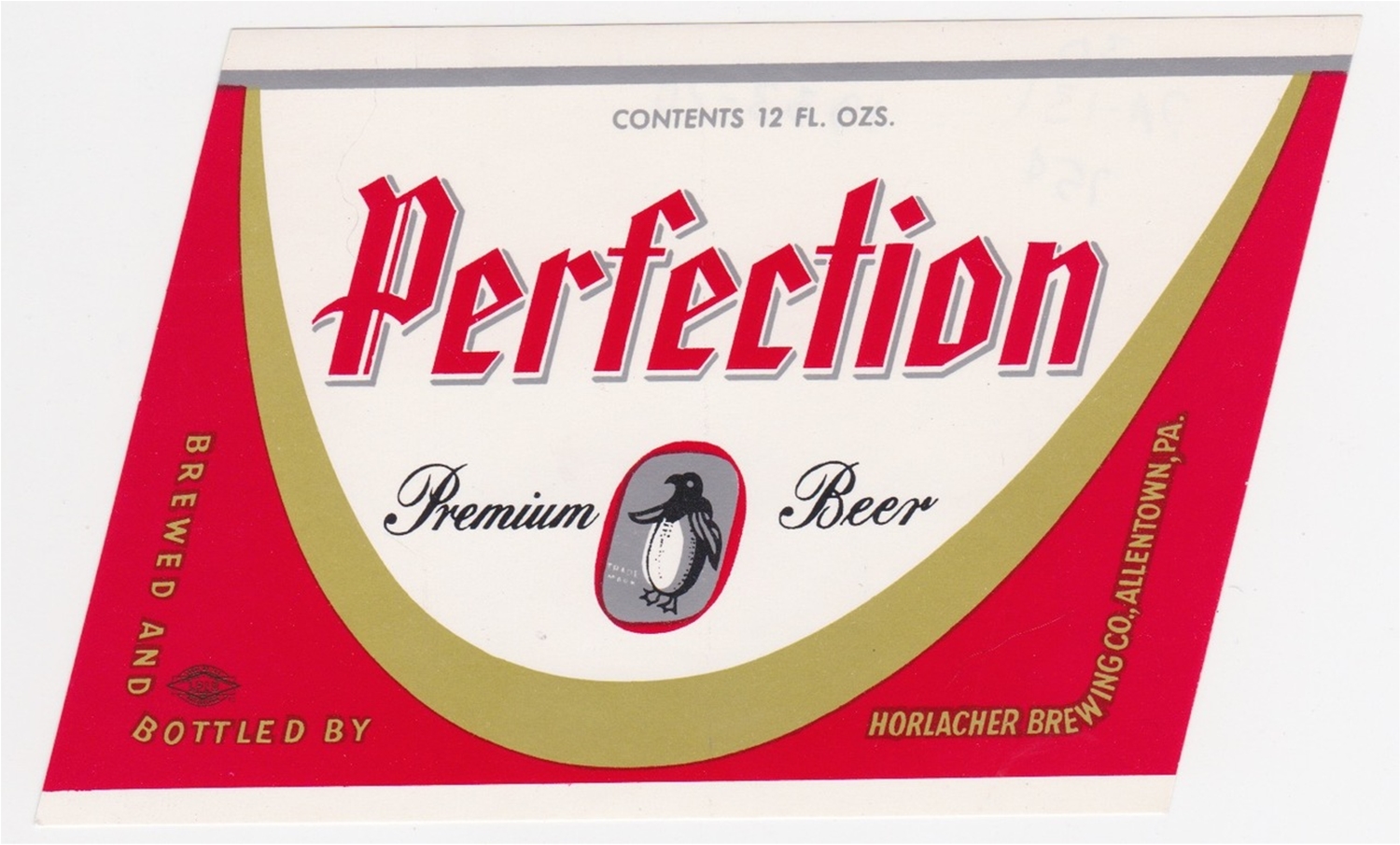 Perfection Premium Beer Label