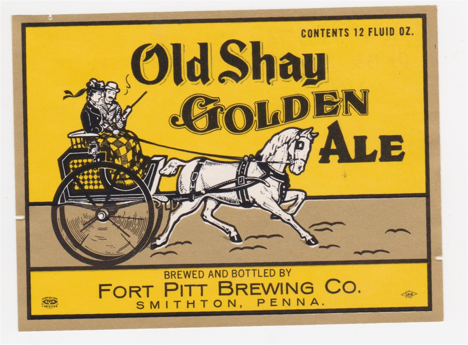 Old Shay Golden Ale Beer Label