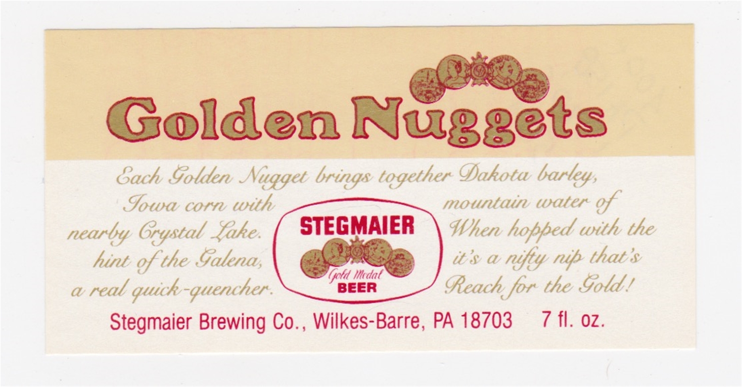 Golden Nuggets Beer Label