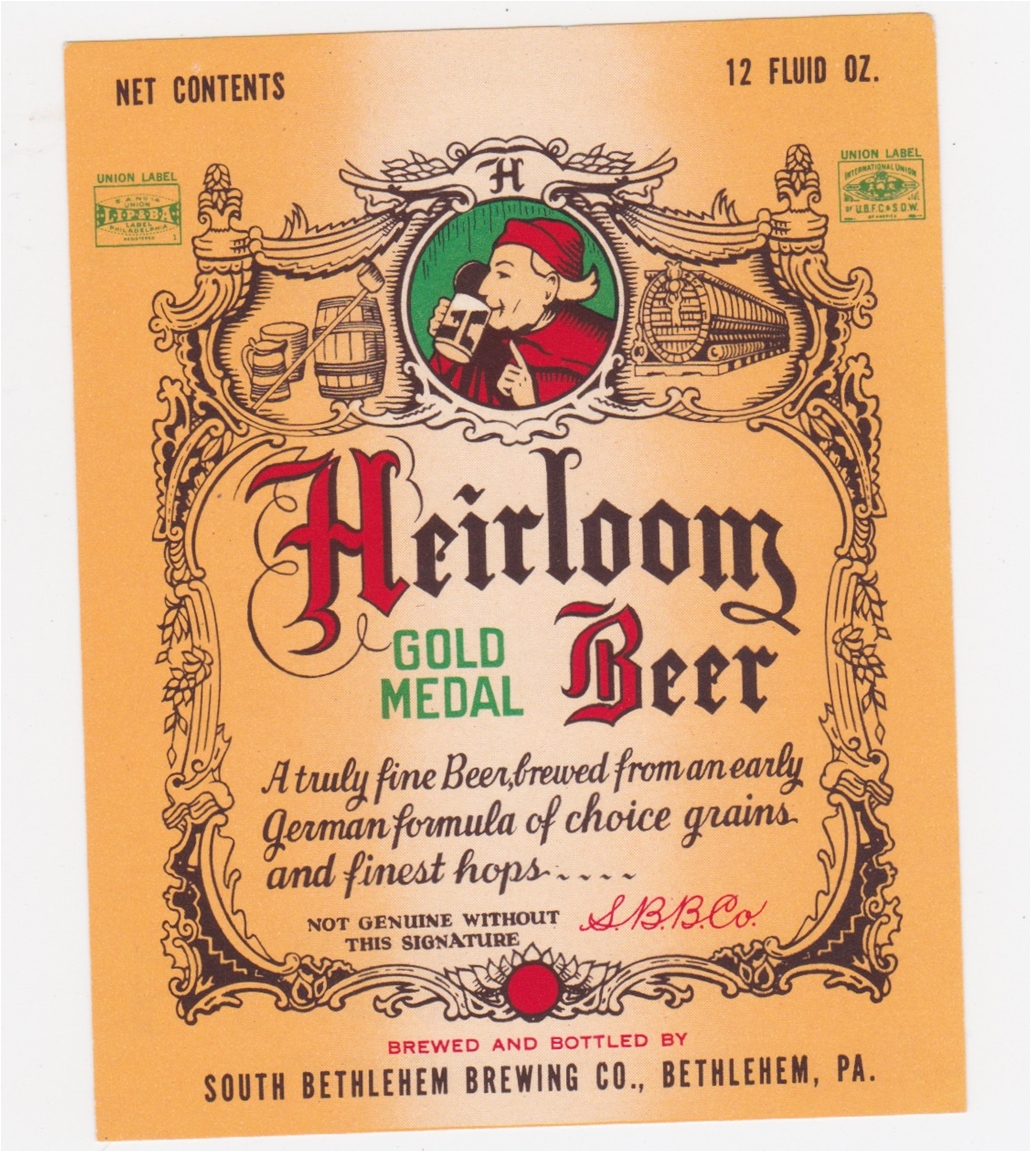 Heirloom Gold Medal Beer Label