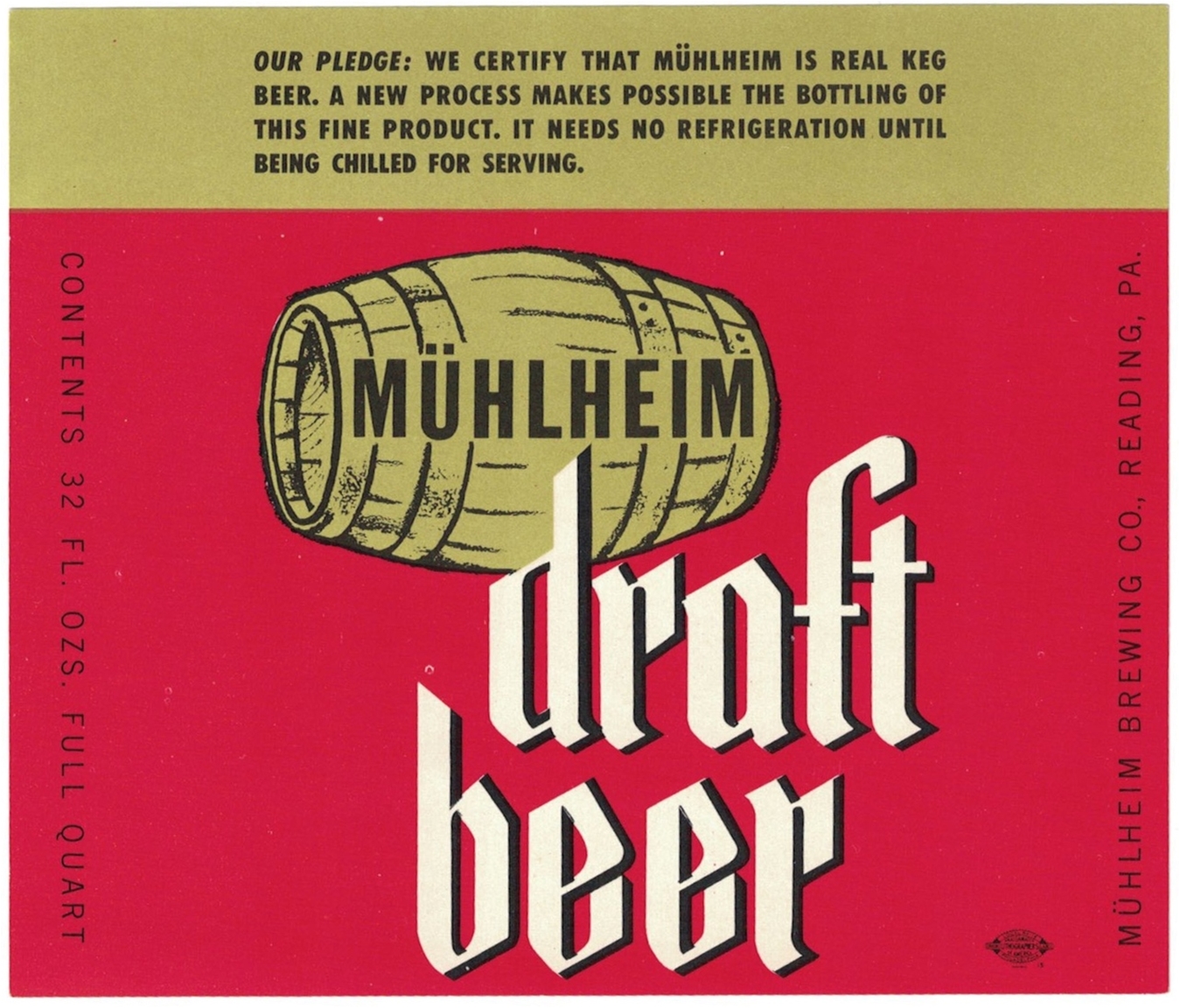 Muhlheim Draft Label 