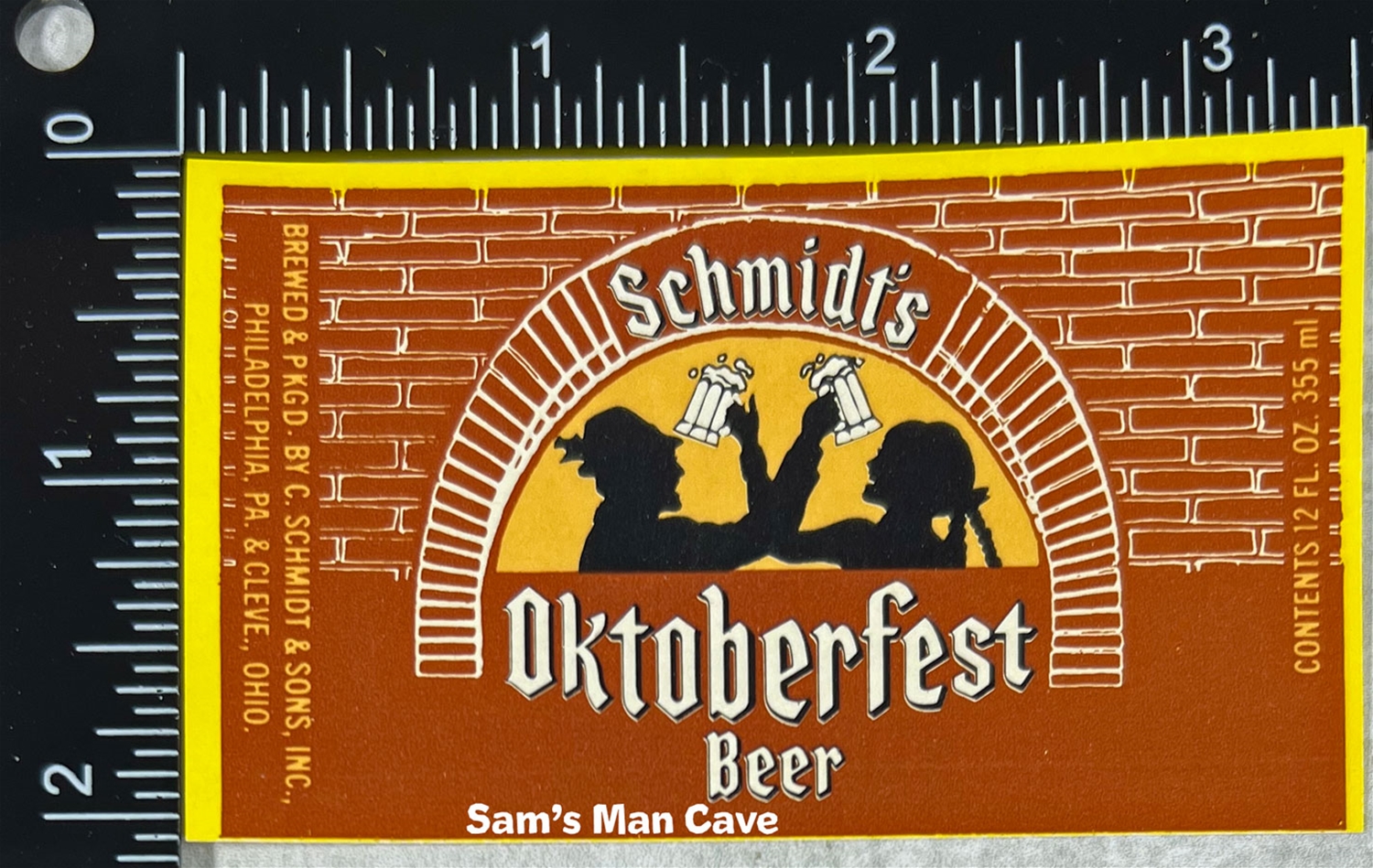 Schmidt's Oktoberfest Beer Label
