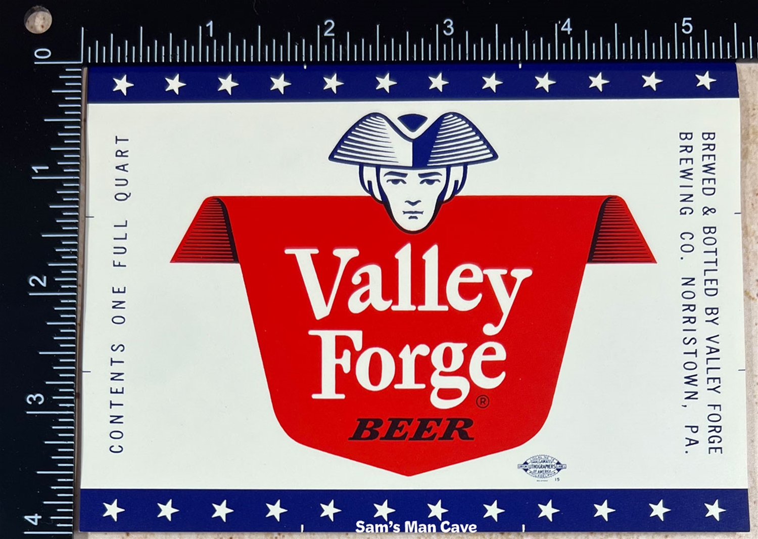 Valley Forge Beer Label