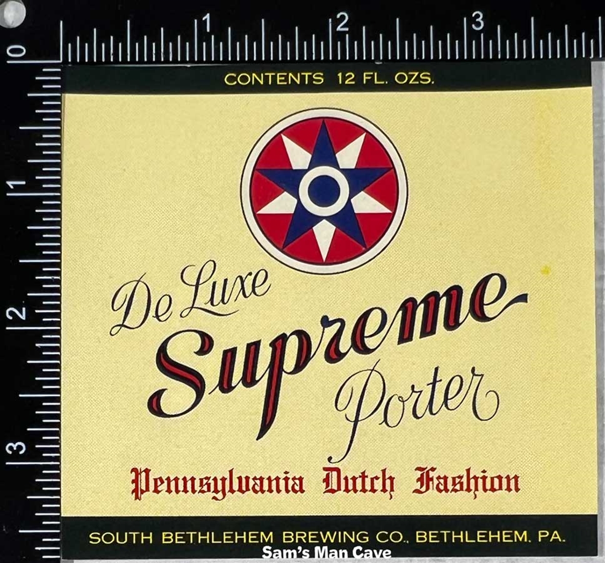 Supreme Porter Beer Label