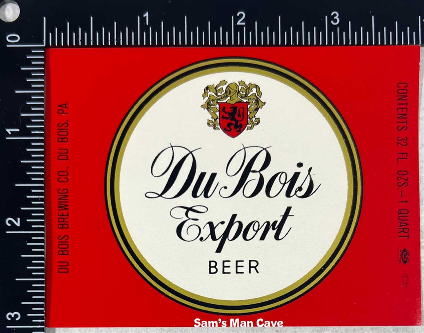 Du Bois Export Beer Label