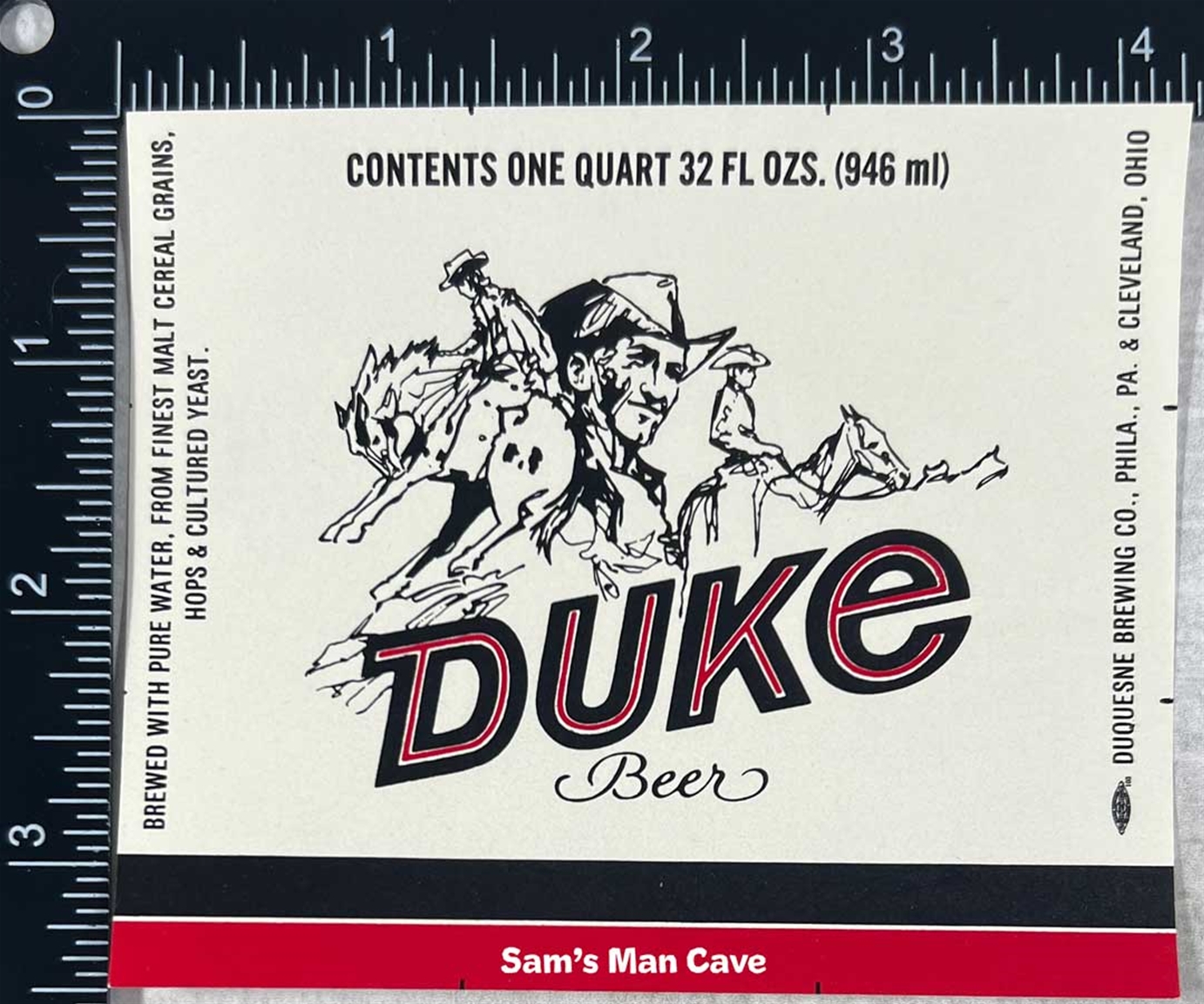 Duke Beer Label