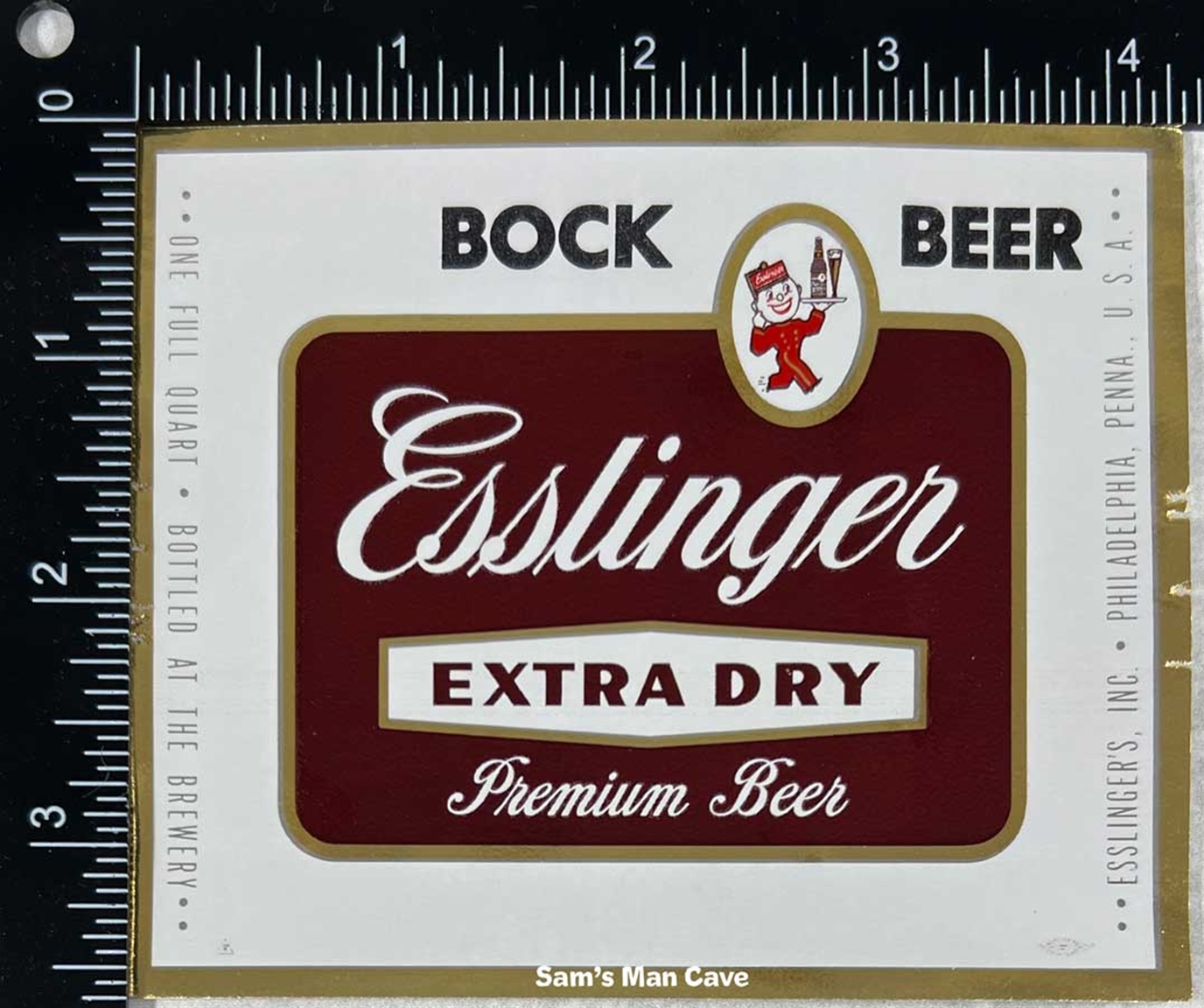 Esslinger Bock Beer Label