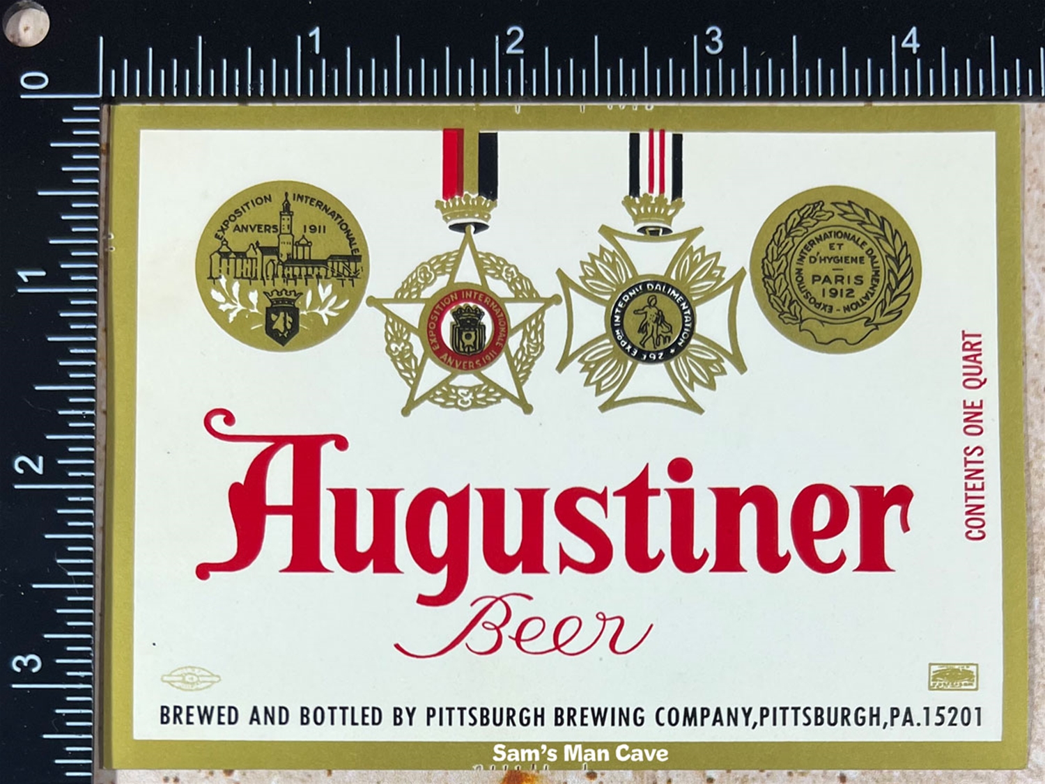 Augustiner Beer Label