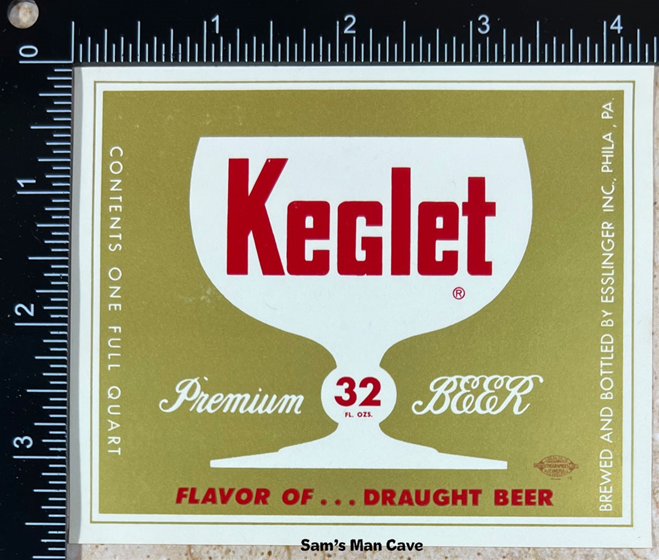 Keglet Premium Beer Label